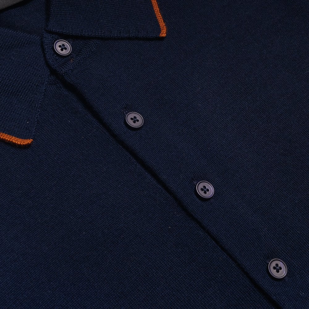 Paul Merino Polo Shirt - Dark Navy