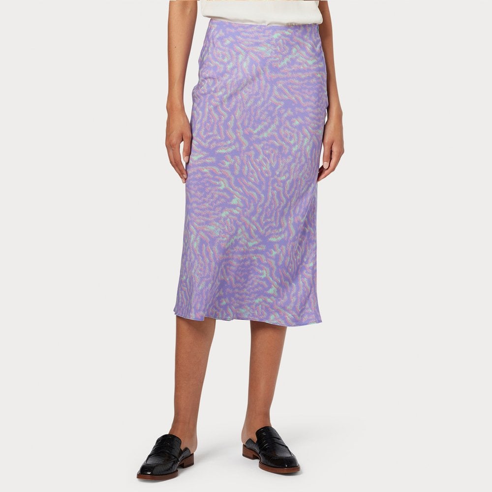 - Printed Midi Skirt - Lilac