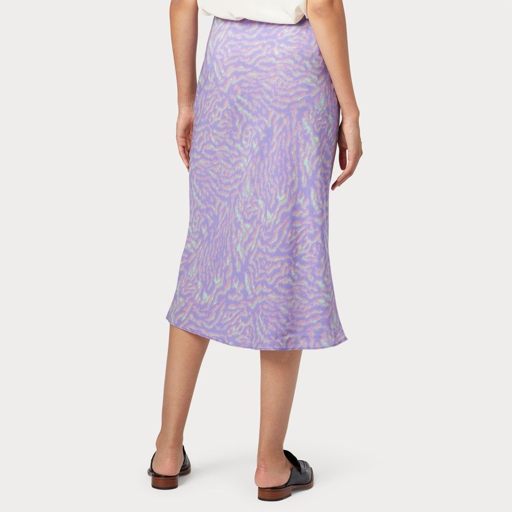- Printed Midi Skirt - Lilac