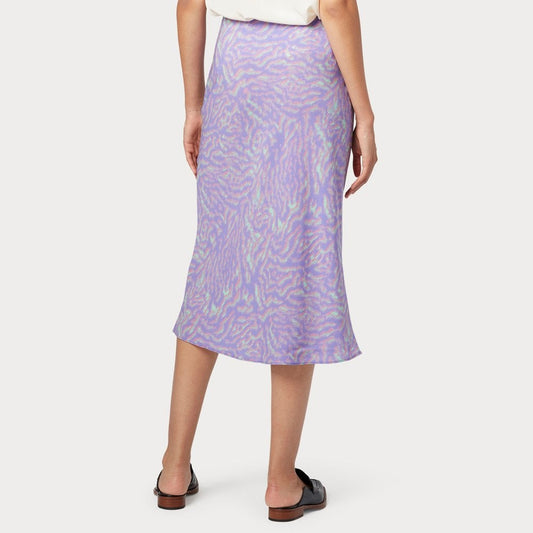- Printed Midi Skirt - Lilac