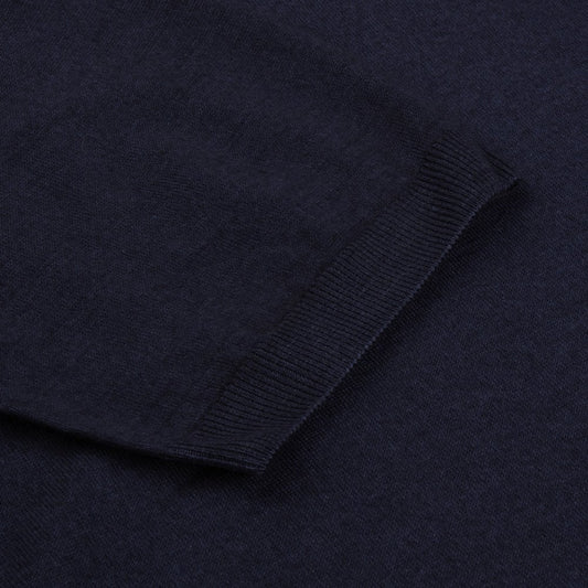 Merino Crew Neck Tee - Navy