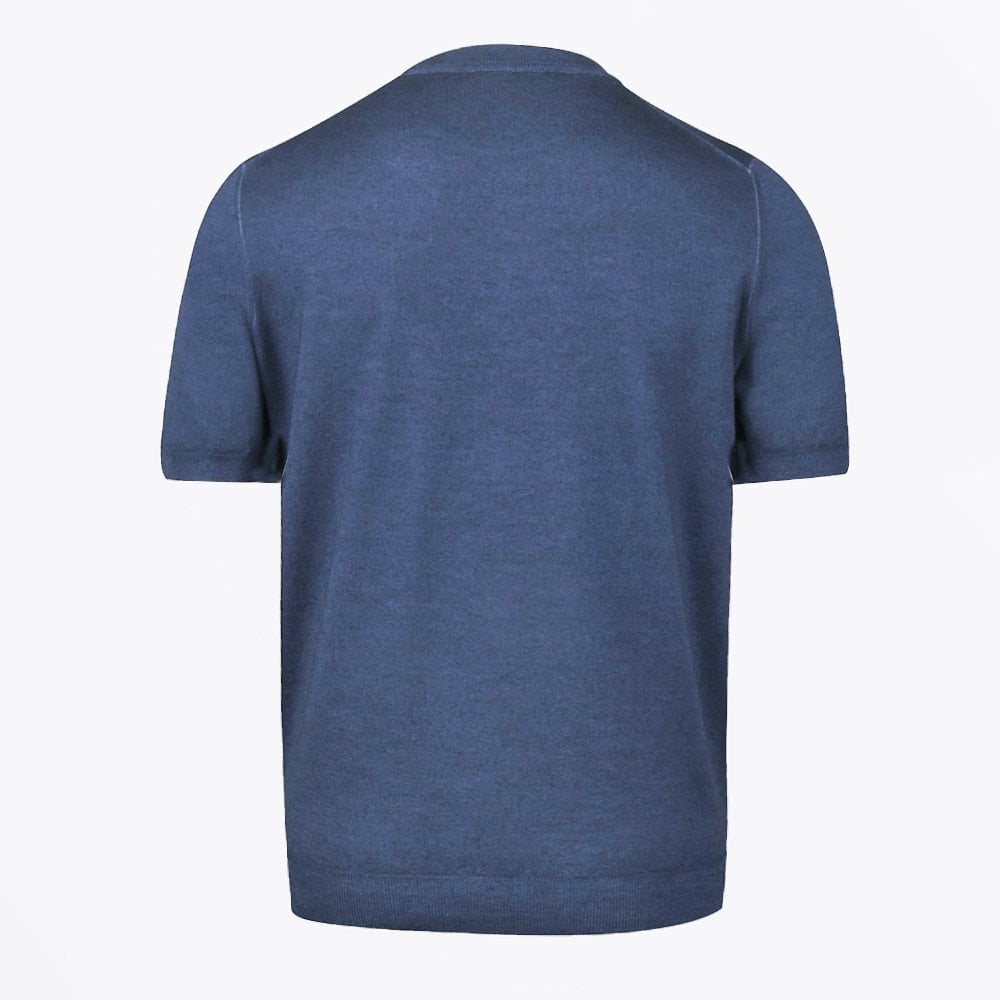 Stenstroms - Merino Crew Neck Tee - Blue