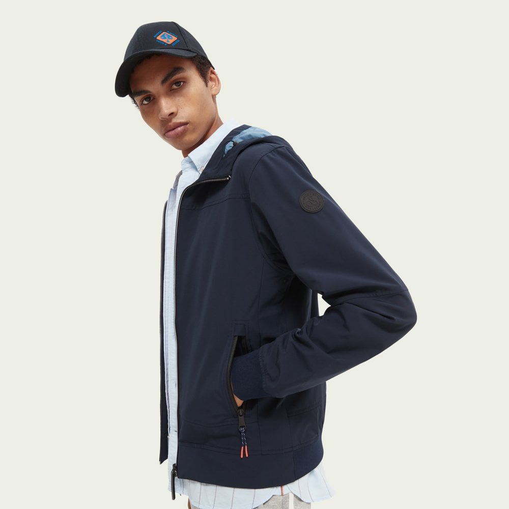 - Hooded Jacket - Navy