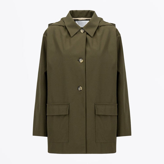 - Safari Hooded Jacket - Moss Green
