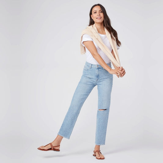 - Noella - High-Rise Boyfriend Jeans - Light Blue