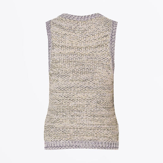 Greta - Chunky Knit Vest - Lilac