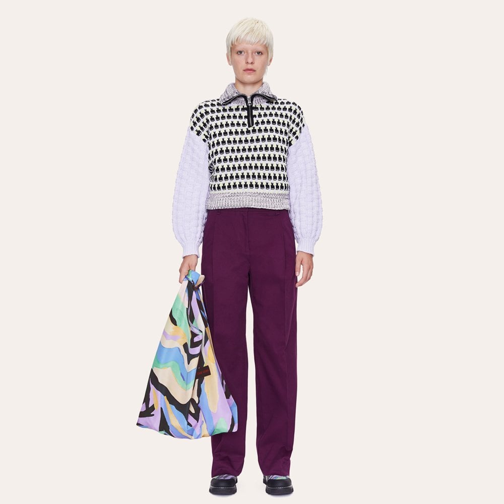 - Julie - Chunky Knit Sweater - Lilac