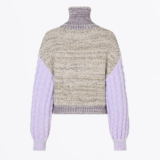 Julie - Chunky Knit Sweater - Lilac