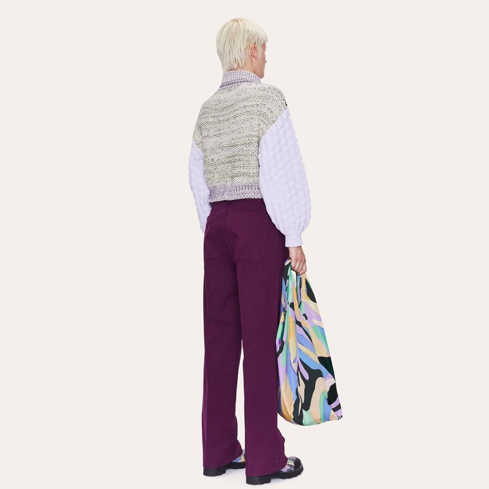 - Julie - Chunky Knit Sweater - Lilac