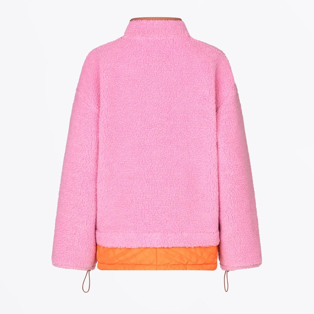 - Samiya - Fleece Jacket - Pink/Orange