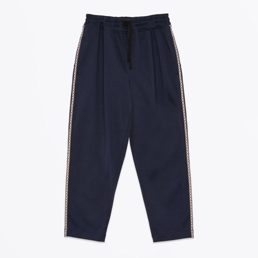 - Cotton Skate Trousers - Navy