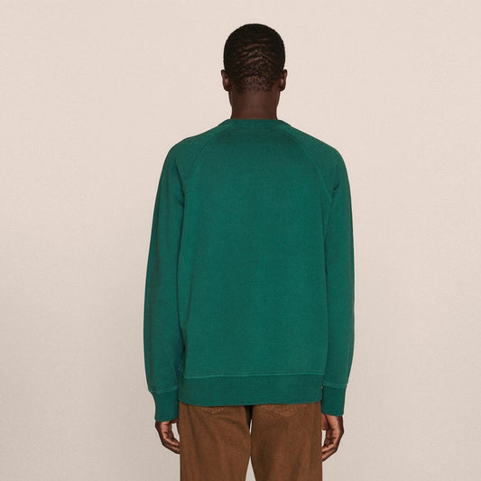 - Cotton Loopback Sweatshirt - Green