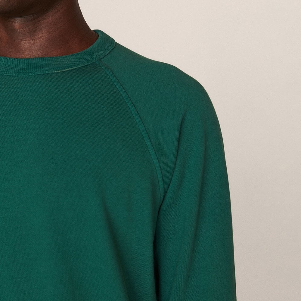 - Cotton Loopback Sweatshirt - Green