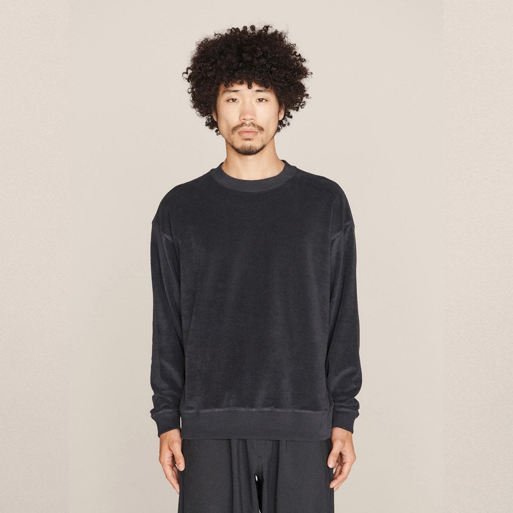 - Organic Cotton Terry Sweatshirt - Navy