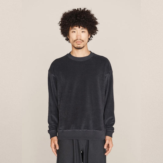 - Organic Cotton Terry Sweatshirt - Navy