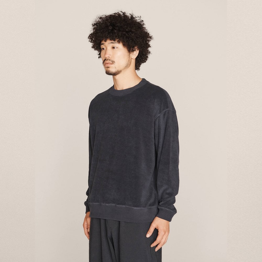 - Organic Cotton Terry Sweatshirt - Navy