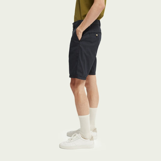 - Stuart - Cotton-Stretch Shorts - Dark Navy