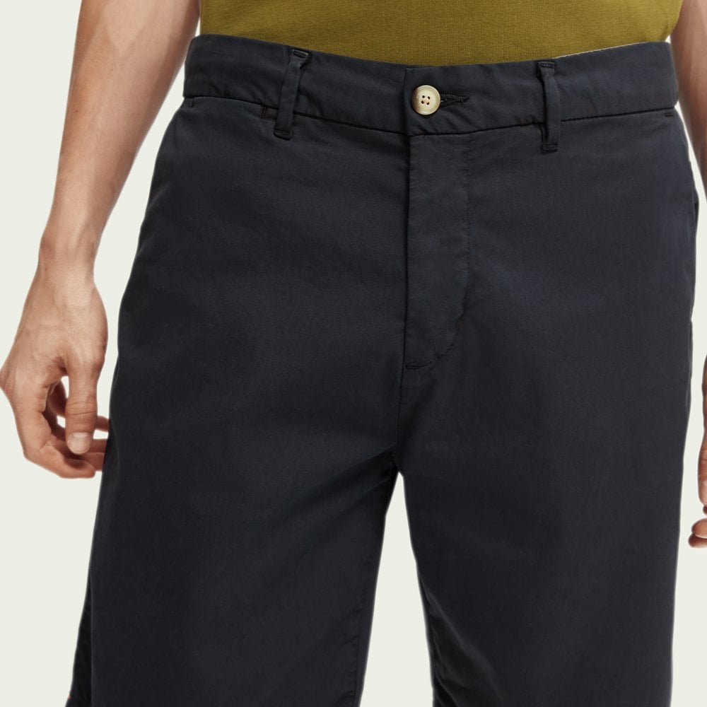 - Stuart - Cotton-Stretch Shorts - Dark Navy