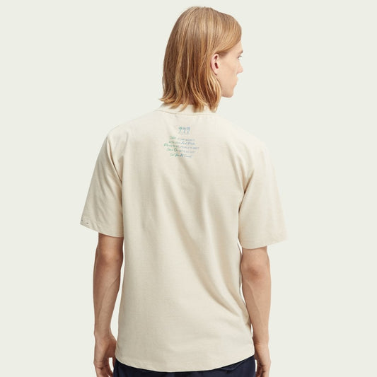 Jersey Chest Pocket Tee - Beige