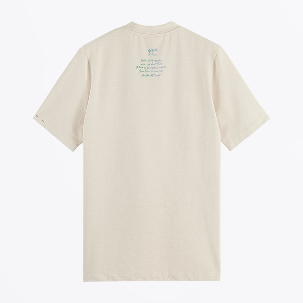- Jersey Chest Pocket Tee - Beige
