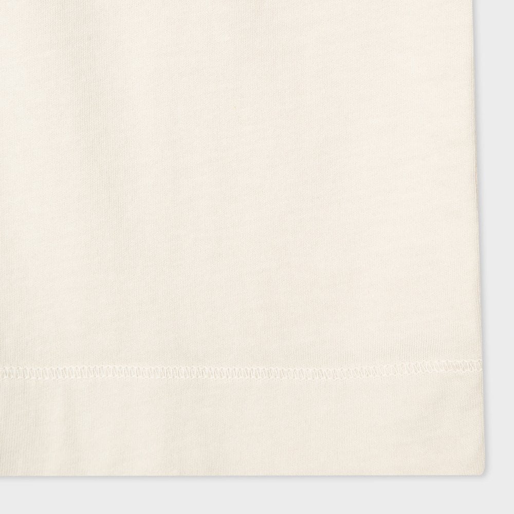 - 'Stripe Zebra' Embroidery Polo Shirt - Off-White