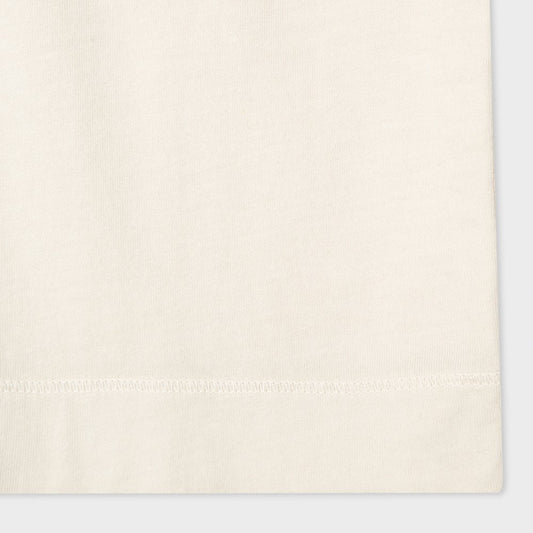 - 'Stripe Zebra' Embroidery Polo Shirt - Off-White