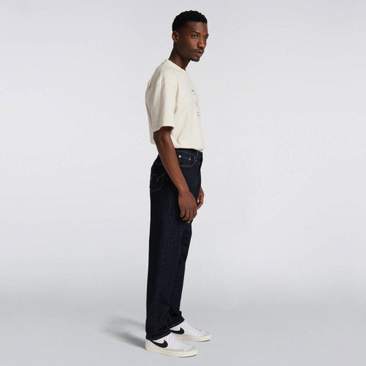 Kaihara Loose Tapered Jeans - Blue Rinsed