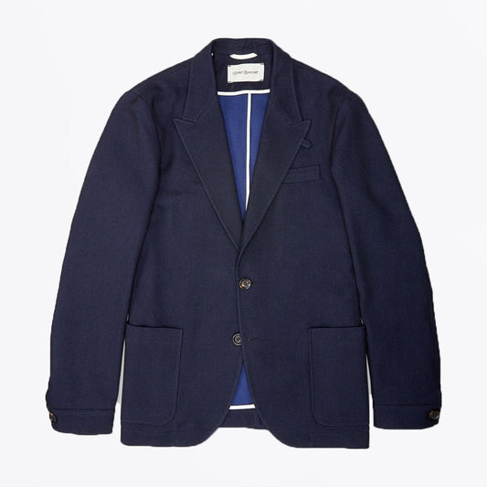 - Finsbury - Cotton Blazer - Navy