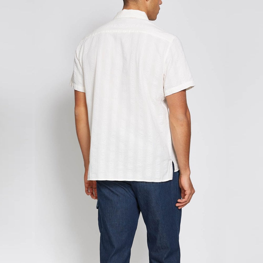 - Riviera - Seersucker Shirt - Off-White