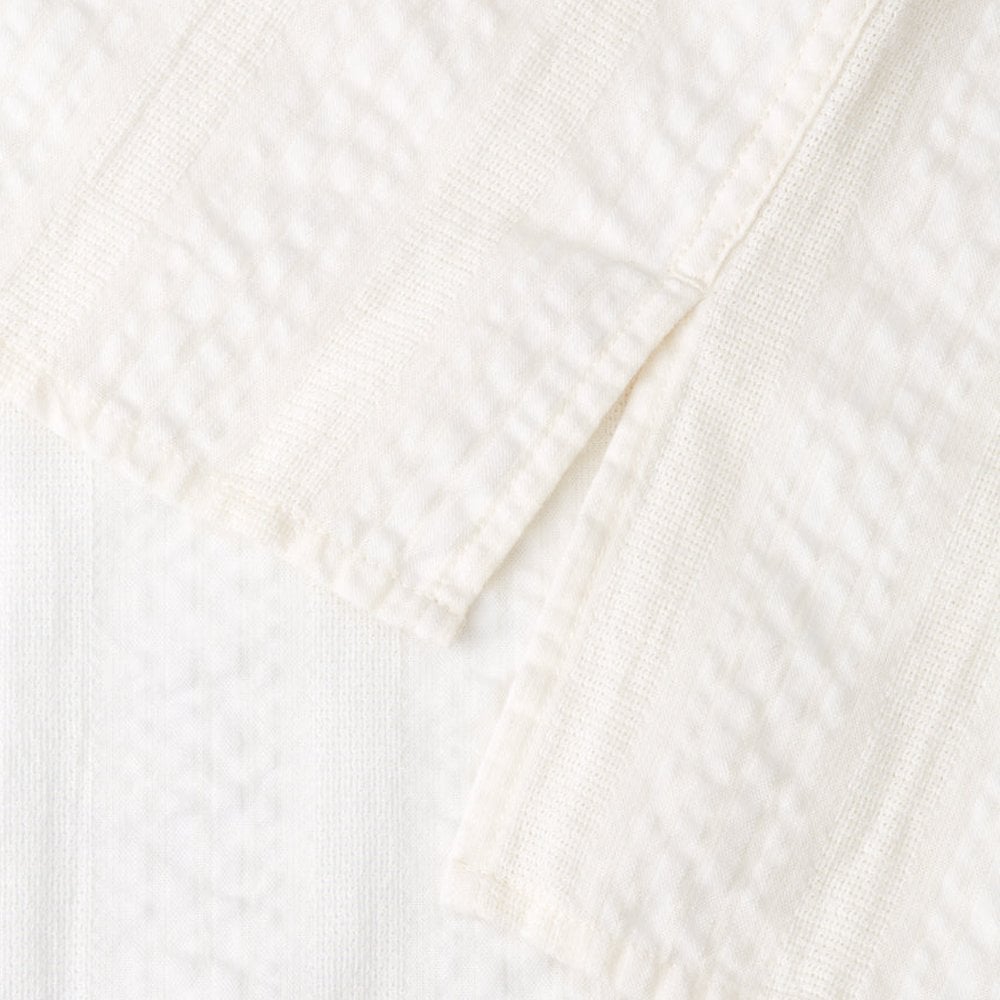 - Riviera - Seersucker Shirt - Off-White