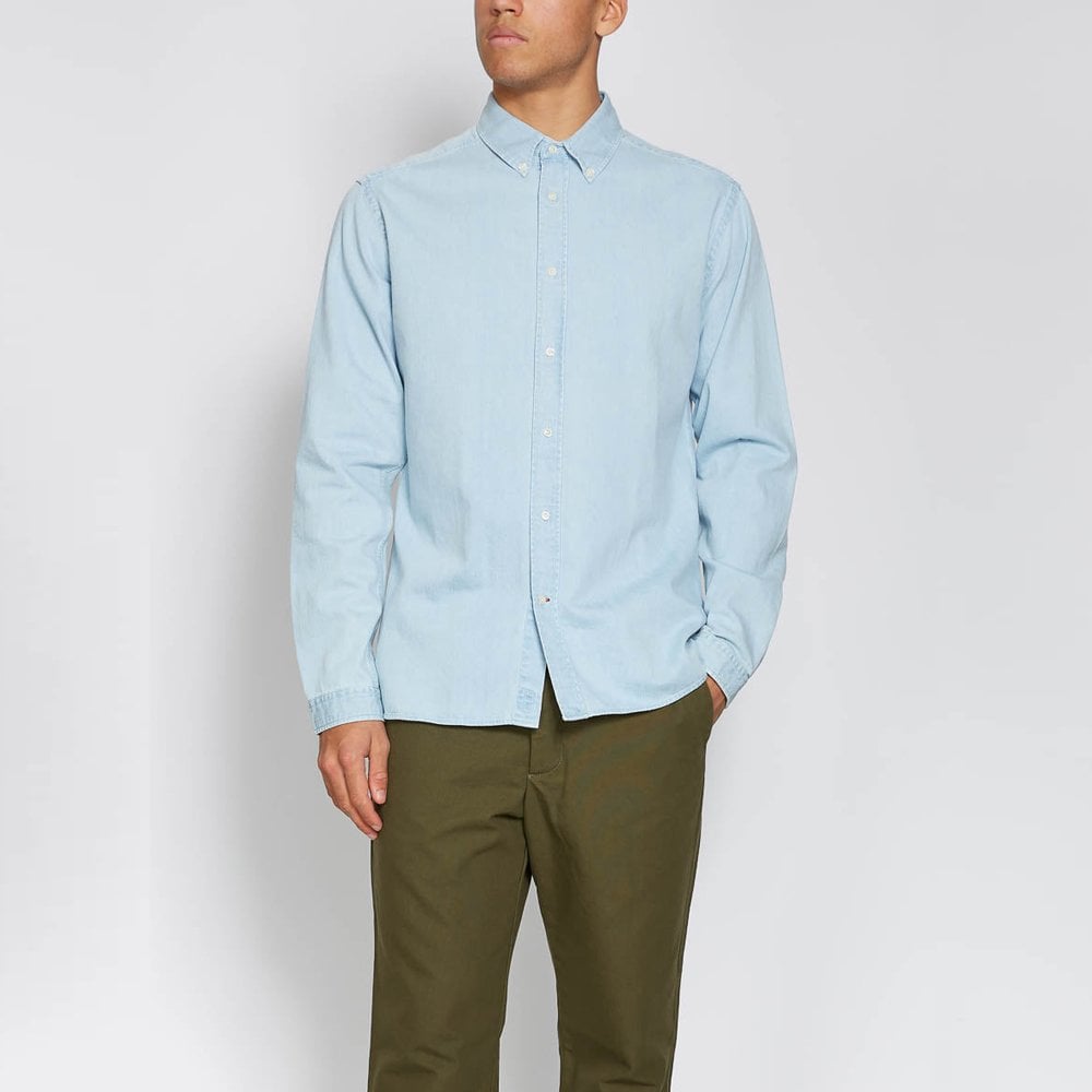 - Brook - Denim Shirt - Light Blue