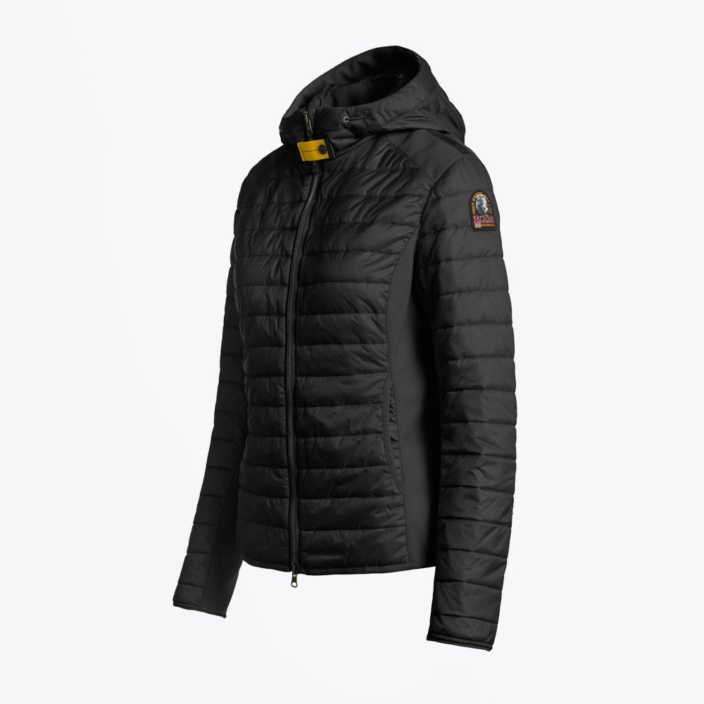 Kym - Light Hooded Hybrid Jacket - Black