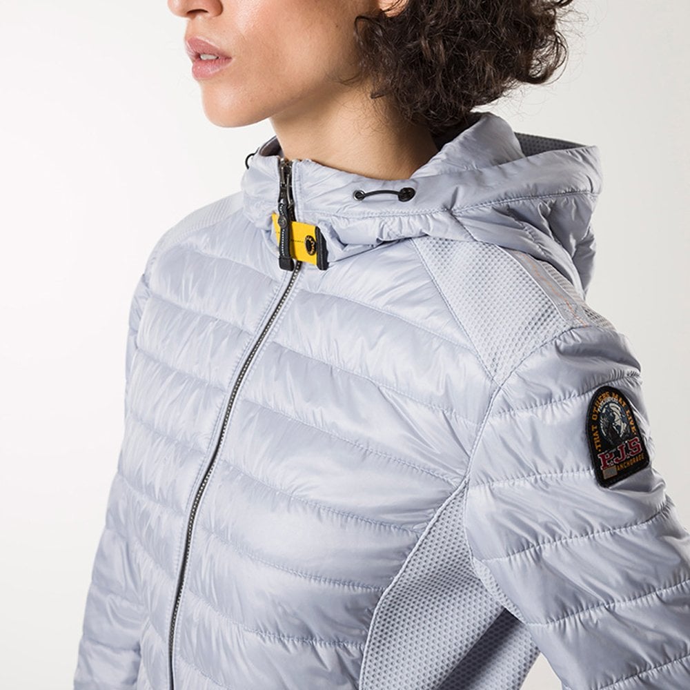 Kym - Light Hooded Hybrid Jacket - Vapour Blue