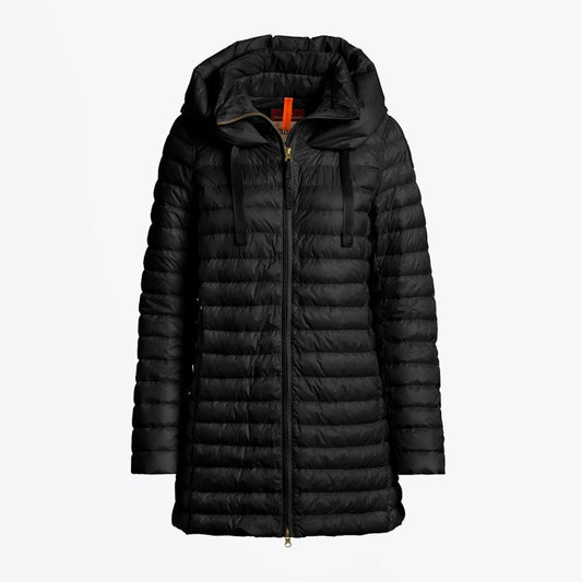 - Tessa - Hooded Puffer Jacket - Black