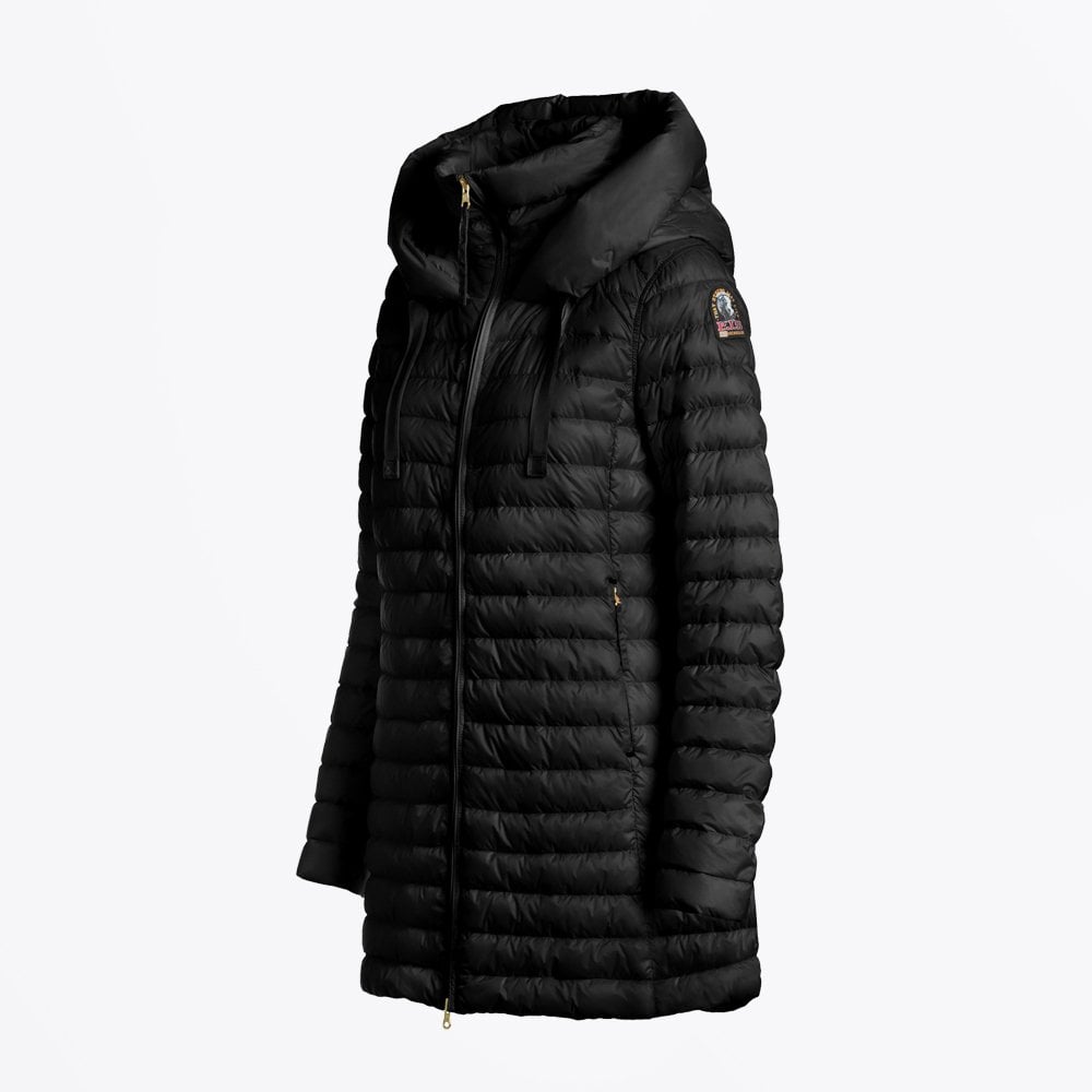 - Tessa - Hooded Puffer Jacket - Black