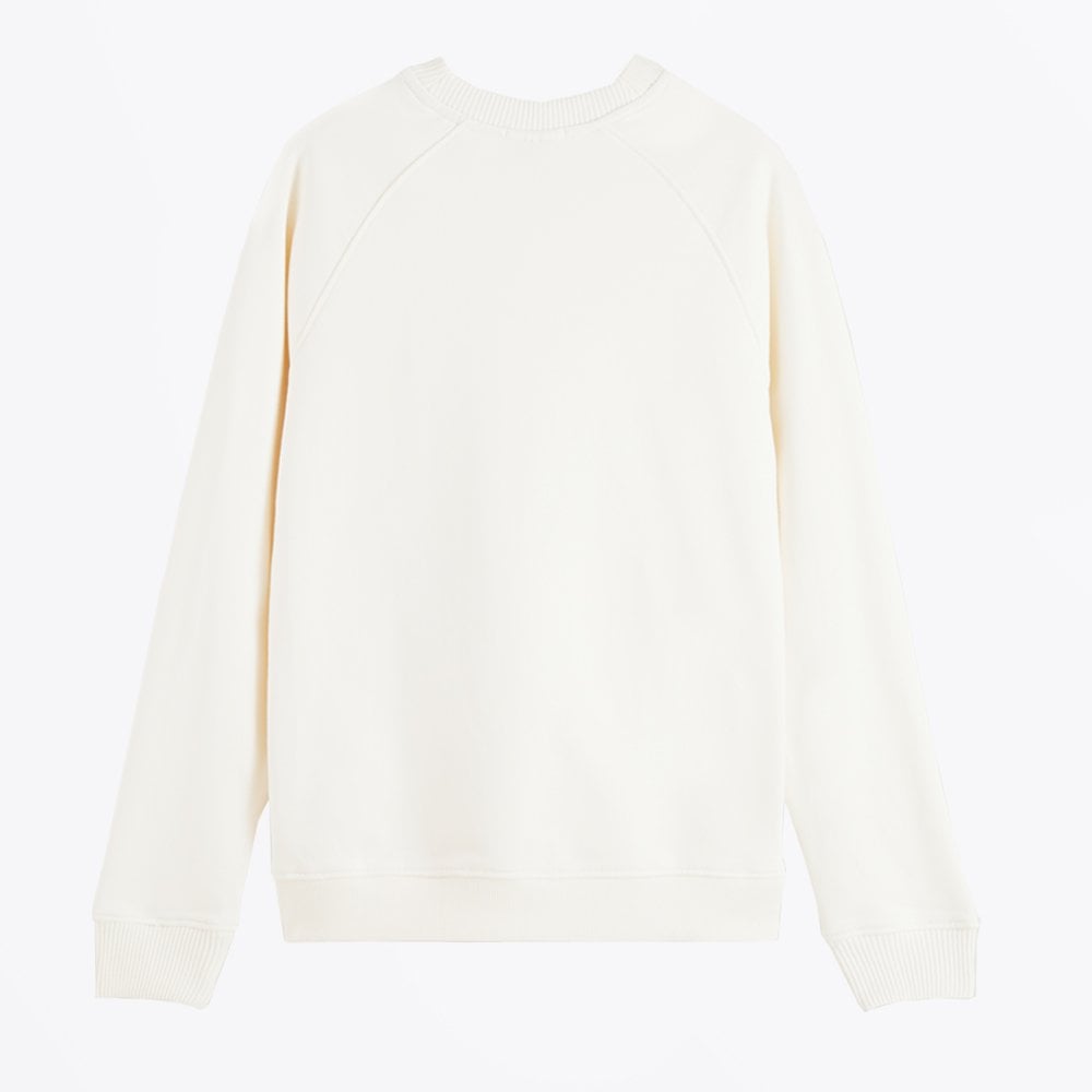 - Crew Neck Logo Sweatshirt - Cream