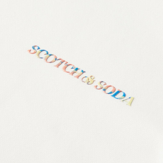 - Crew Neck Logo Sweatshirt - Cream