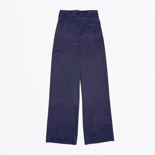 - Wide Leg Trousers - Navy