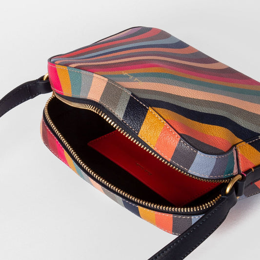 Leather Swirl Cross-Body Bag - Multi