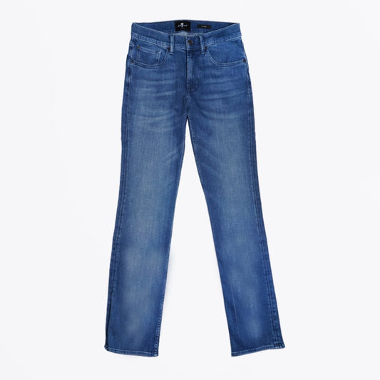 - Slimmy Stretch Jeans - Mid Blue