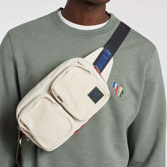 - Recycled-Polyester Bum Bag - Off-White