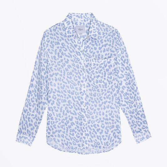 - Ellis Animal Print Shirt - Blue
