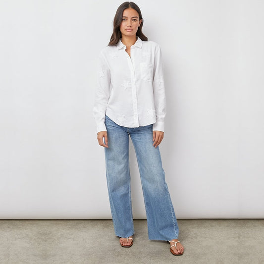 Ingrid Star Shirt - White