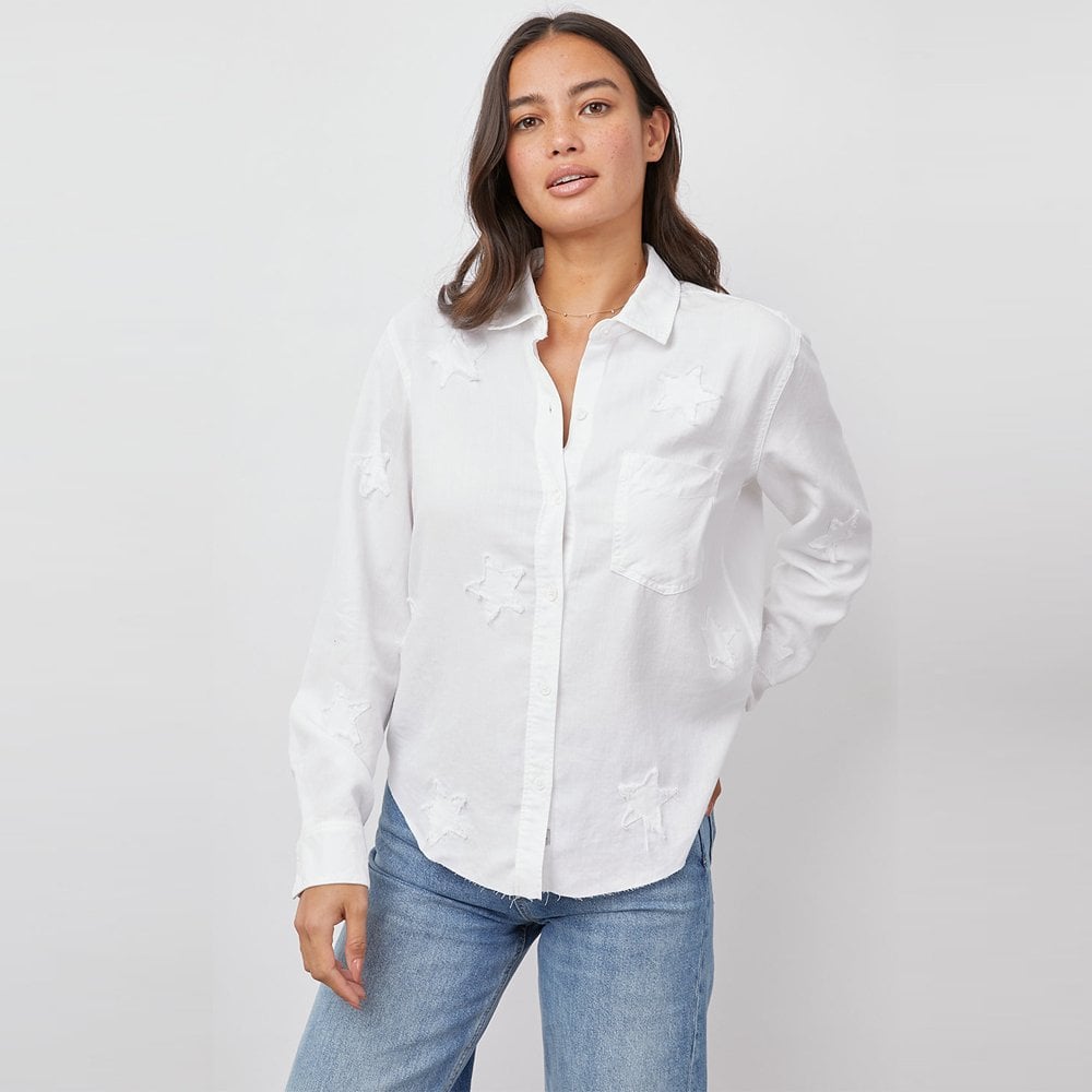 Ingrid Star Shirt - White