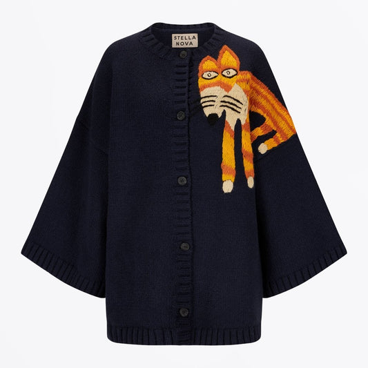 - Acasia Fox Cardigan - Navy