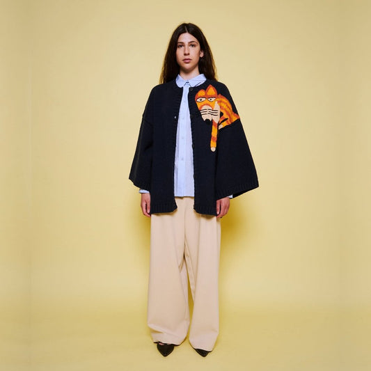 - Acasia Fox Cardigan - Navy