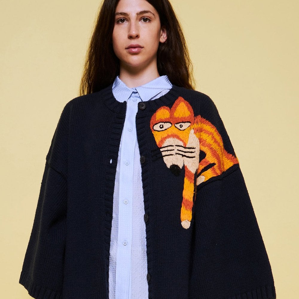 - Acasia Fox Cardigan - Navy