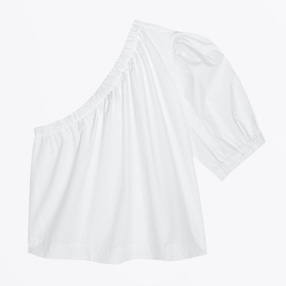 Rails Jayla Cotton Poplin Asymmetric Top - White