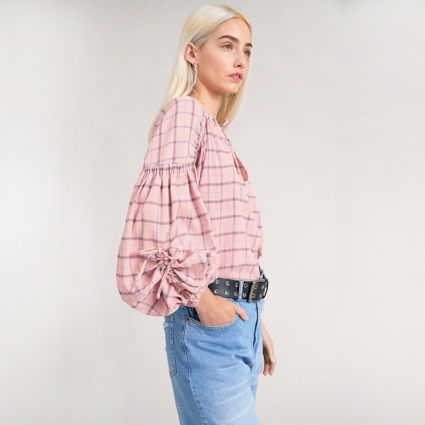 - Chip - Checked Shirt - Pink