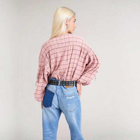 - Chip - Checked Shirt - Pink